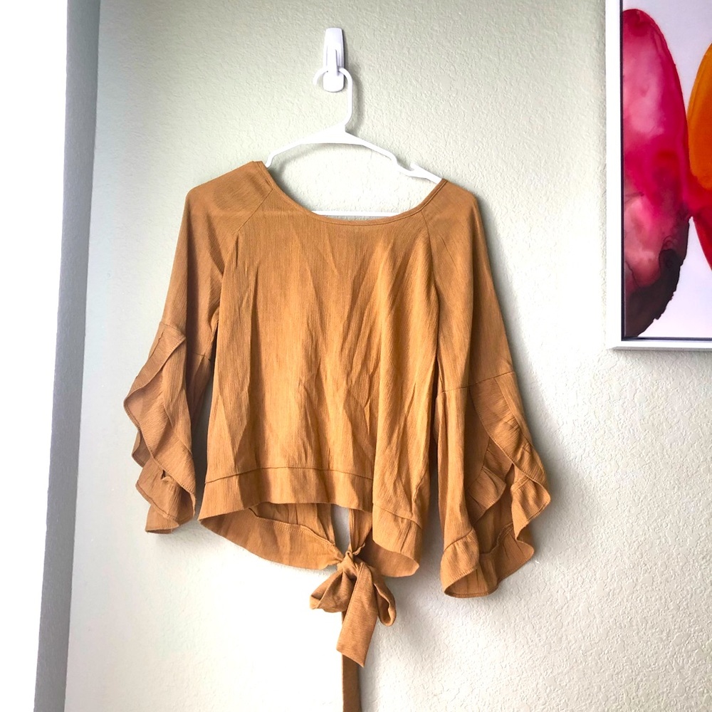 Small Ruffled sleeve top